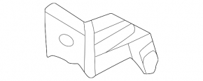 Rear bumper reinforcement bracket, left upper, Hyundai Tucson 22-24