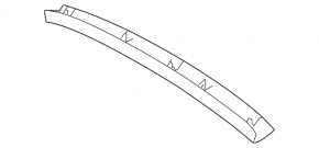 Subaru Outback 15-19 black upper trunk trim, scratched