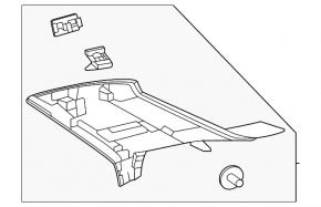 Left rear pillar trim in front of the window Mercedes W167 GLE 350 450 20-26 Alcantara black