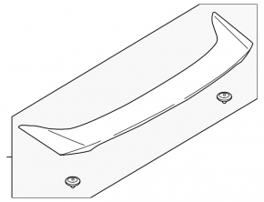 Ford Fusion mk5 13-20 trunk lid spoiler broken mount