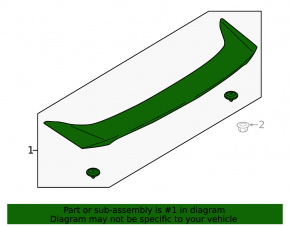Ford Fusion mk5 13-20 trunk lid spoiler broken mount