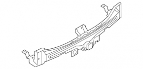 Rear bumper reinforcement for towbar Ford Explorer 13-19