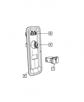 Dodge Journey 11-13 Center Console Outlet