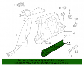 Trunk floor bracket right Volkswagen ID.4 21-23