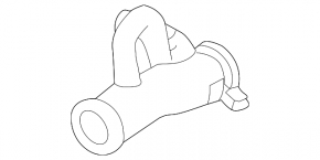 Cooling pipe metal Mitsubishi Outlander 14-20 3.0
