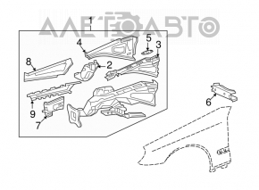 Mercedes W211 front right quarter panel