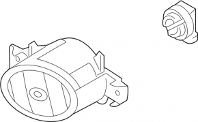 Fog lamp left fog light Nissan Murano z52 15-18 sand