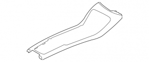 Upper center console trim Volvo XC40 19-25