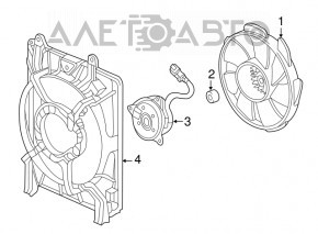 Cooling Fan Motor Right Acura ILX 13-15