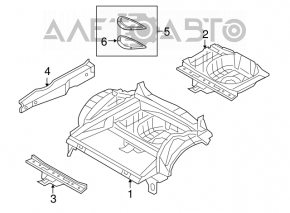 Trunk trough Mini Cooper Clubman R55 07-14