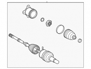 Drive axle shaft rear right Lexus UX200 UX250h 19-24