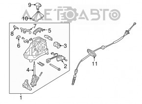 Gearbox shifter Kia Sorento 10-15