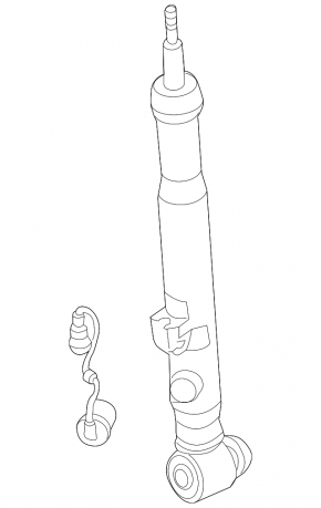 Rear right shock absorber Audi A6 04-11 electric