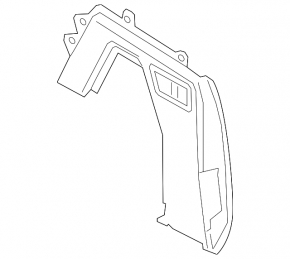 Rear right lower arch trim for BMW X7 G07 19-25 Anthrazit