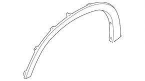 Front left fender arch trim for BMW X6 E71 08-14