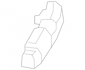 Rear bumper mount, inner left, Toyota Rav4 13-15 pre-rest