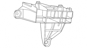 Rear bumper mount under the left light Toyota Venza 21-