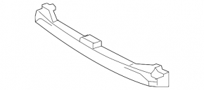 Lexus GX460 10-13 pre-restyling front bumper absorber