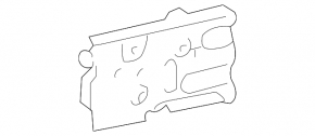 Front right side member nose bracket for Toyota Prius 2009-2010