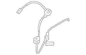 ABS sensor wire rear right Kia Forte 19-21 under the beam