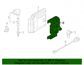 VW Jetta 19- Engine Computer ECU Bracket