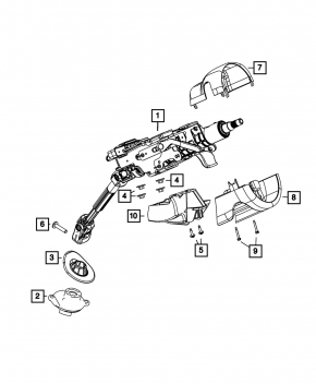 Steering column Dodge Dart 13-16 with cardan joint