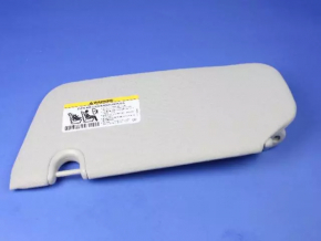 Right visor Jeep Compass 11-16 gray, without hook, dry cleanable
