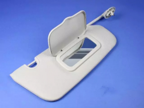 Right visor Jeep Compass 11-16 gray, without hook, dry cleanable