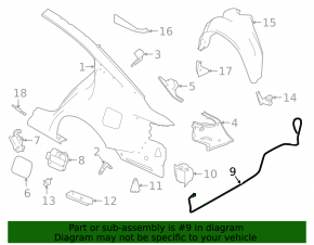 Nissan Altima 19-24 Fuel Door Release Handle