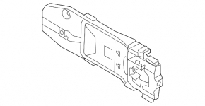 Front right door handle mechanism VW Touareg 11-17 under keyless