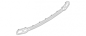 Rear bumper molding Audi Q5 80A 18-20 black chrome, S-Line