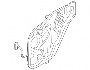 Window lift panel rear left Hyundai Santa FE 19-23