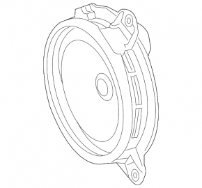 Speaker rear left Toyota Prius V 12-17