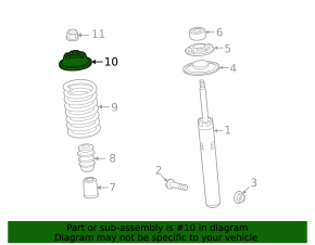 Front shock absorber support right Audi Q5 8R 09-17