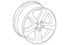Wheel disk R17 Audi A4 B8 08-16 type 2 curb