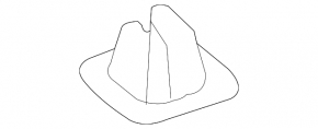 Bracket latch stick support hood Subaru Outback 20-