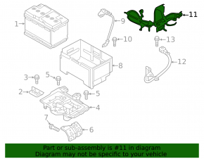 Positive battery terminal Kia Optima 16-20