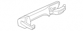 Door handle outer rear right Porsche Cayenne 958 11-17 keyless