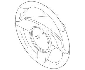 Naked steering wheel Porsche Macan 15-18 leather black with heating
