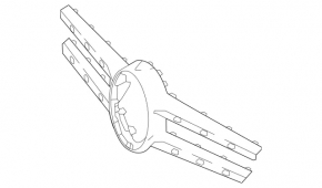 Mercedes W213 E 17-20 AMG radiator grille trim without chamber, pack
