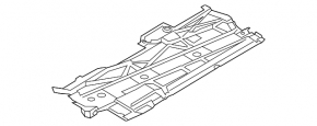 Underbody protection center left Mazda 3 14-18 BM