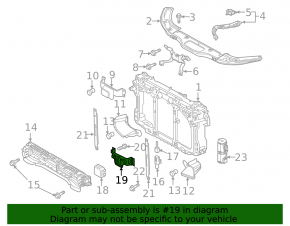 Bracket for cruise radar Mazda 6 13-17