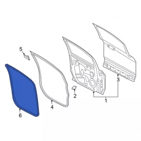 Door seal front left Ford Ecosport 18-22
