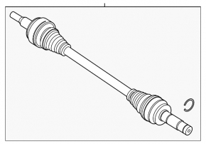 Drive axle rear left Ford Explorer 20 - rusty