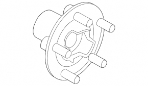 Front left hub Land Rover Discovery Sport 19-25 rest.