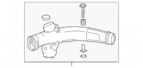 Air duct for Honda Accord 13-17 hybrid filter