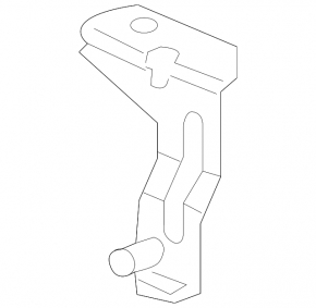 Inverter Radiator Bracket Left Chevrolet Malibu 13-14 Hybrid, Metal