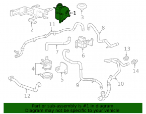 Chevrolet Volt 16 Hybrid Cooling Expansion Tank - Without Cap, With Level Sensor