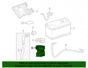 Positive terminal Mercedes GLC 300 16-22 with sensor