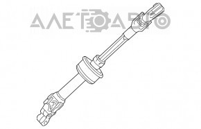 Steering cardan shaft Lexus RX350 RX450h 16-22